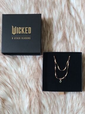 NIB Wicked X 8 Other Reasons Elphaba Necklace Set